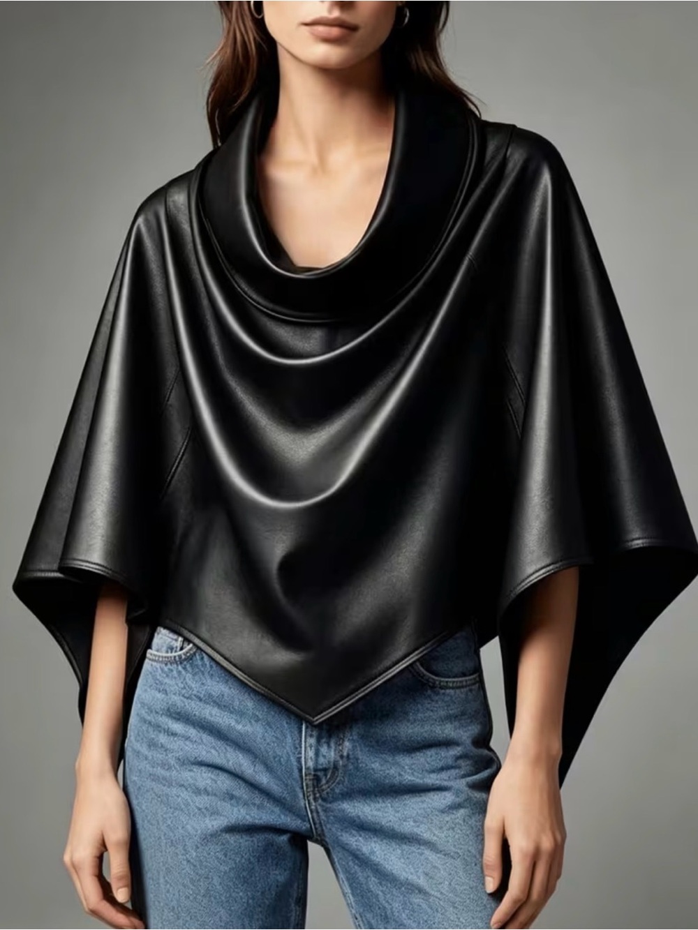 Cowl neck cape. New no tags.